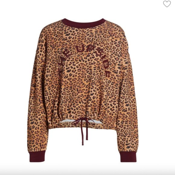 The Upside Leopard Jane Crew Neck Sweatshirt - Picture 1 of 11